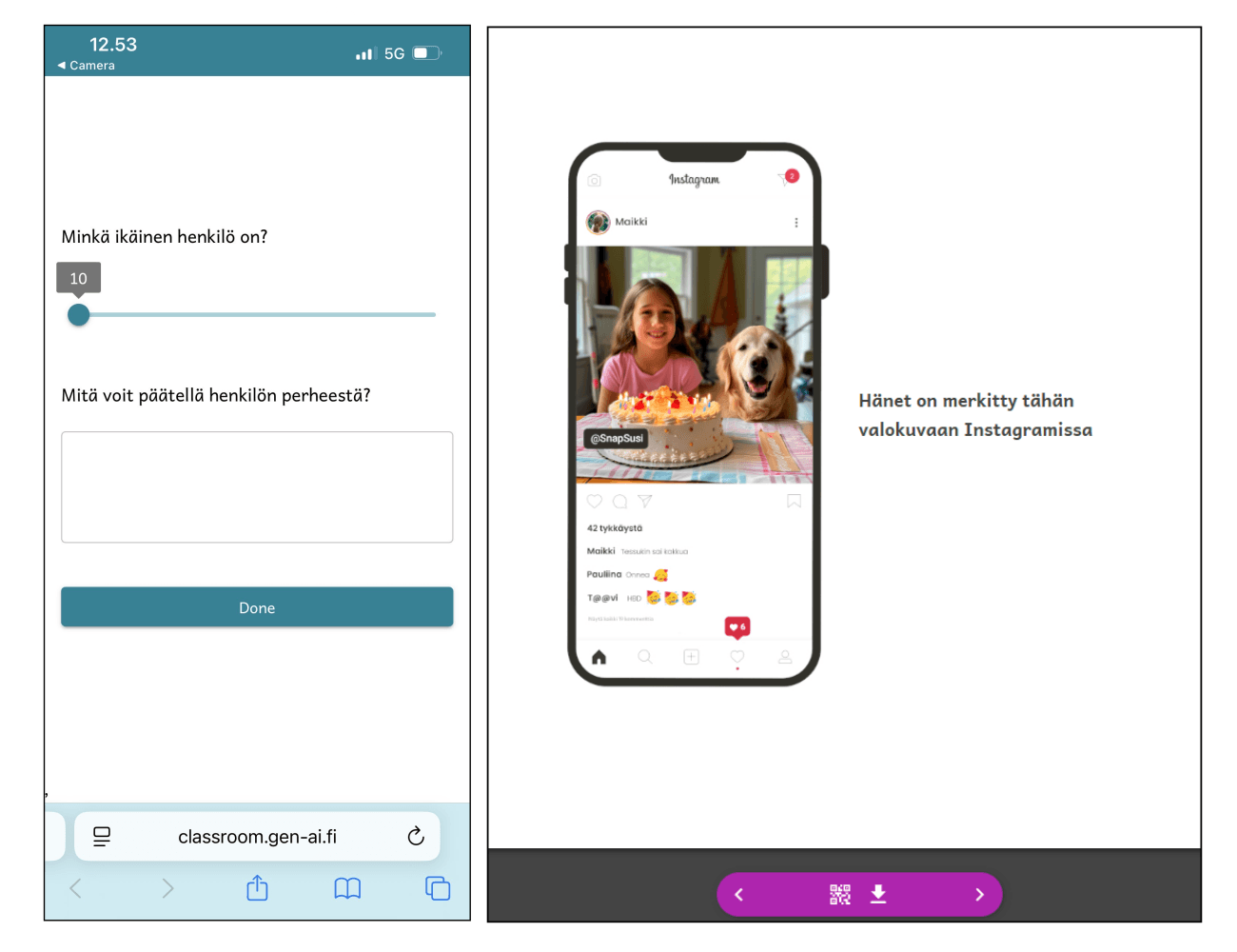 Profiling Game app screenshot